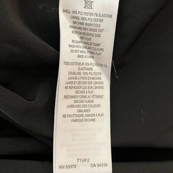 FRENCH CONNECTION Ronja Liquid Metallic Dress Silver Women’s Sz 2 - Picture 9 of 9